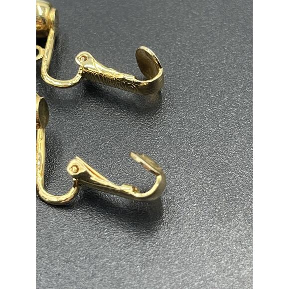 D&E Juliana Sarah Coventry Vintage Touch of Elegance Book Clip Earrings Green - Picture 6 of 16